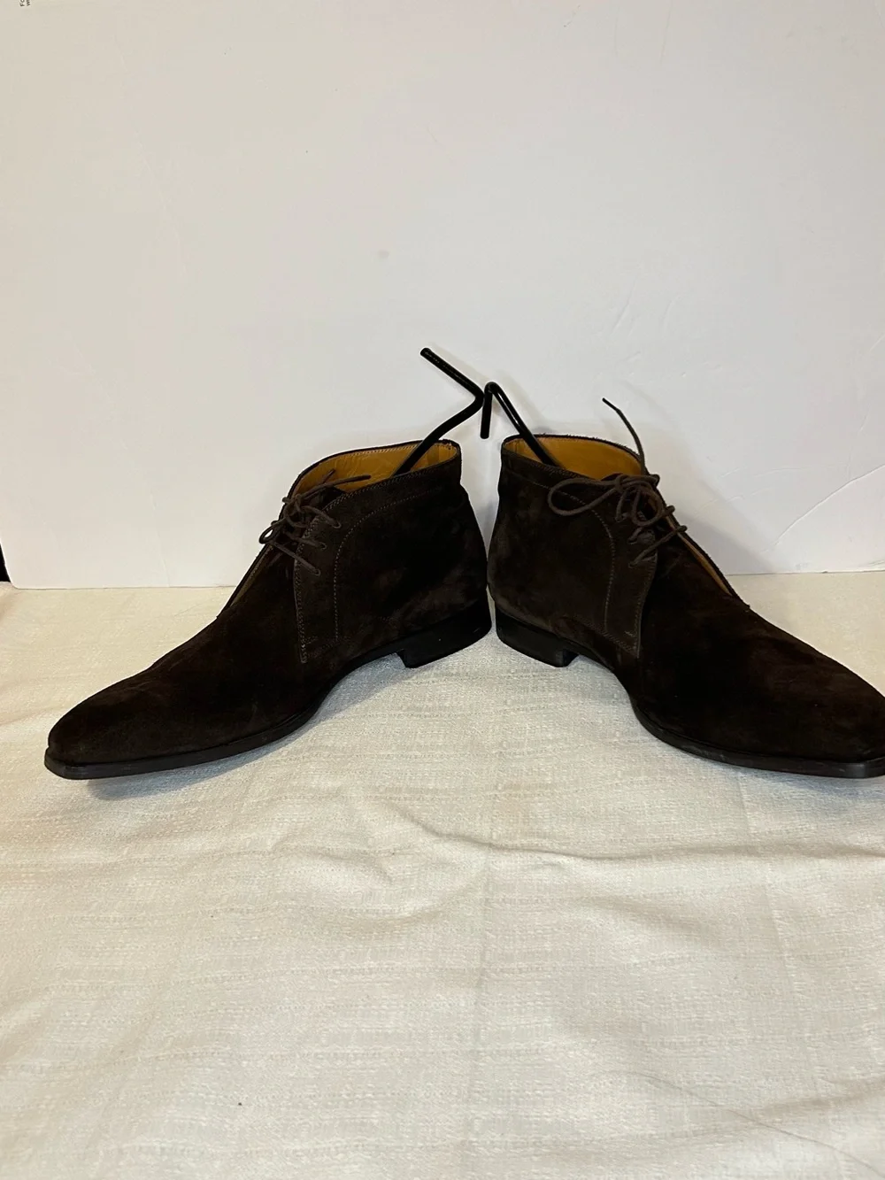 Magnanni Brown Suede Chukka Boots Men’s Size 11.5 M Made In Spain Lace Up
